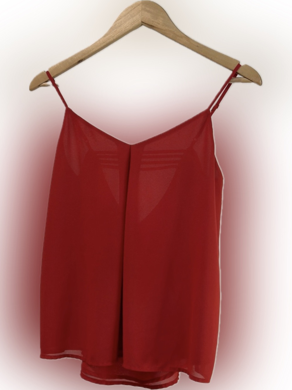 Naked Zebra Red Sheer Layered Cami Tank Top – Size Small